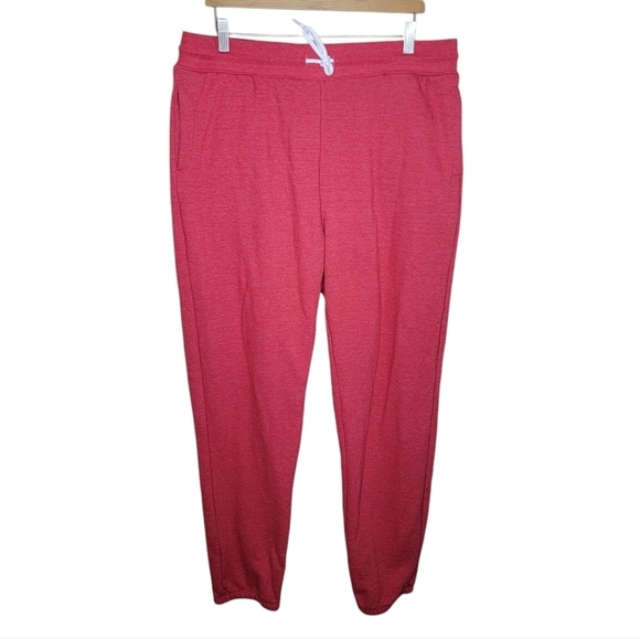 NWT Charlie Hustle | Cozy Heathered Red Jogger Sweat Pants Size 3X - Picture 1 of 7